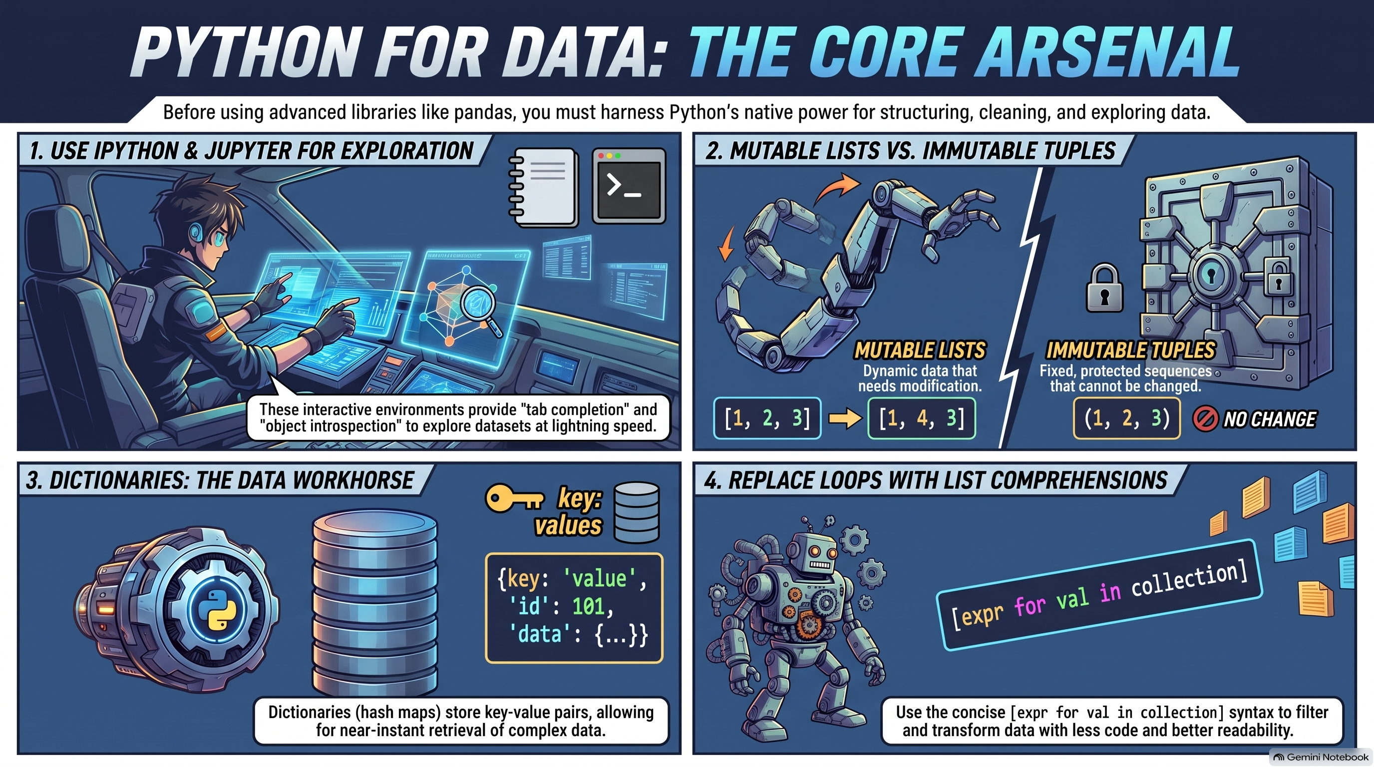 Figure: Infrographic that summarizes the content of this session