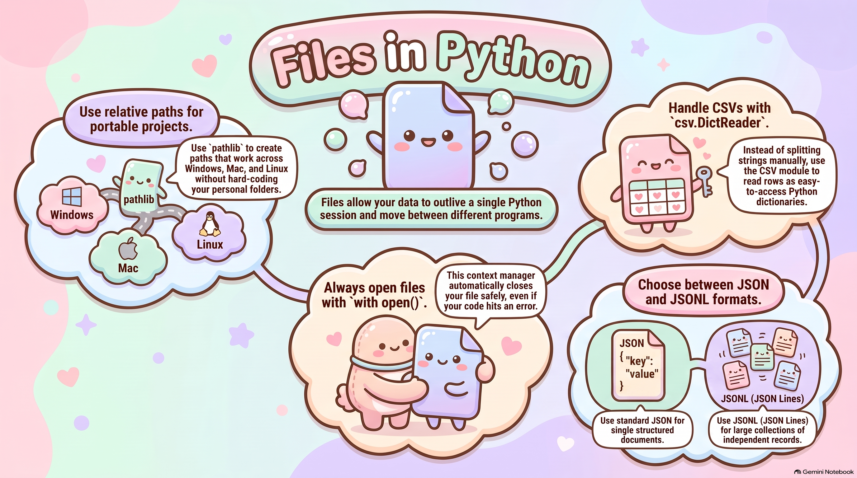 Figure: Infographic about Files and Modules