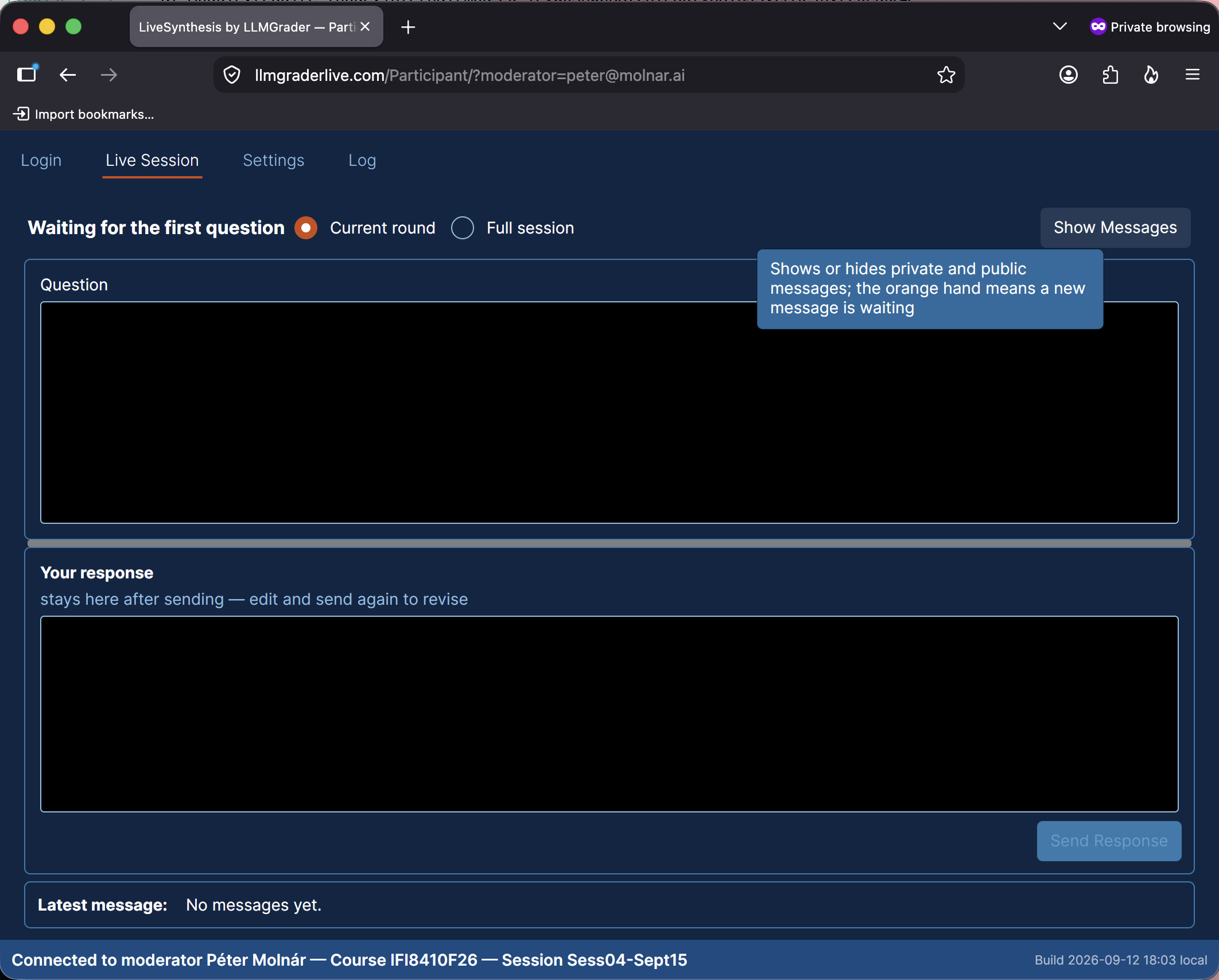 Show messages